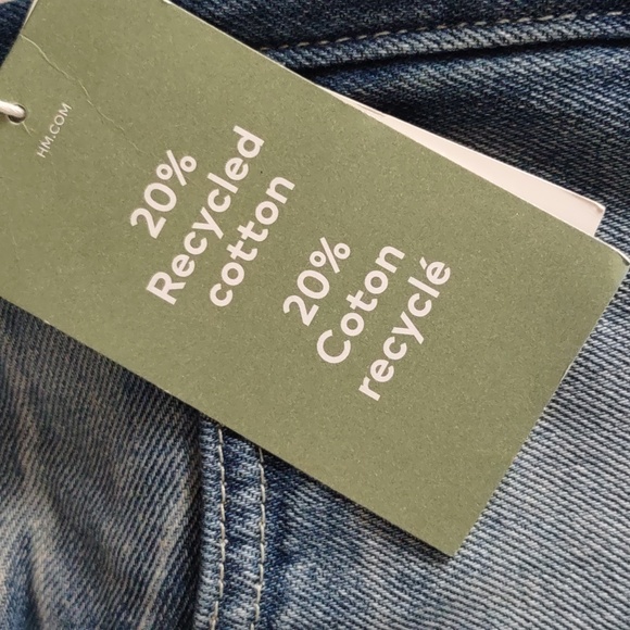 NWT H&M Ample Loose 38/32 Men's Blue Jeans - Picture 12 of 14